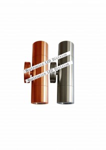 Up Down Light Stainless Steel or copper Tempered Glass choice of color and power output