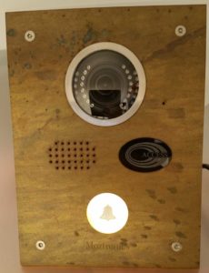 Moztronics IP Door Station Intercom 2018 Brass face plate weathered